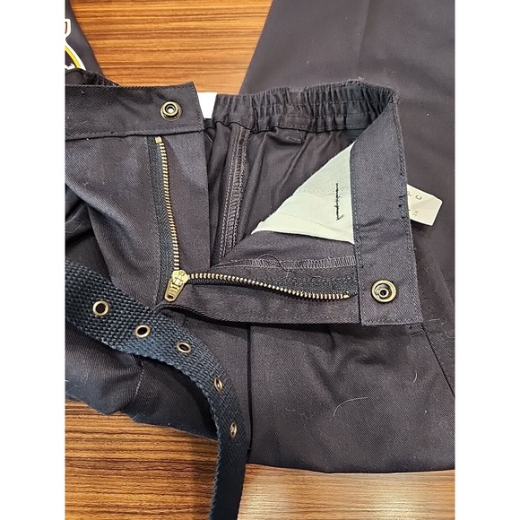 Vintage Bugle Boy Pleated Khaki Pants Boys 7x Easy Care No Wrinkle Navy Blue‎ - Picture 5 of 8